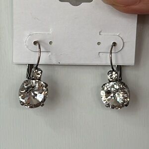 Brook E-Clear Crystal Pierced Earrings